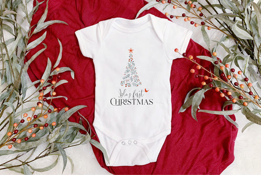 Christmas Onesie - Floral Christmas Tree