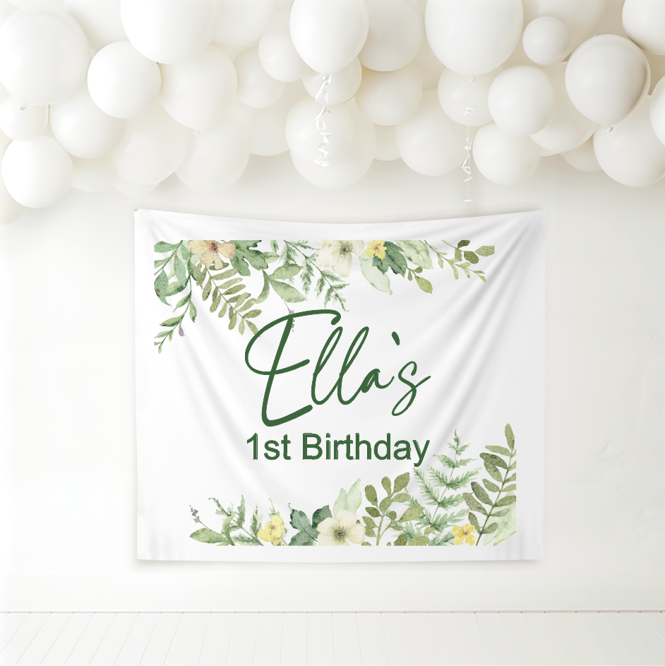 Birthday Banner - Foilage