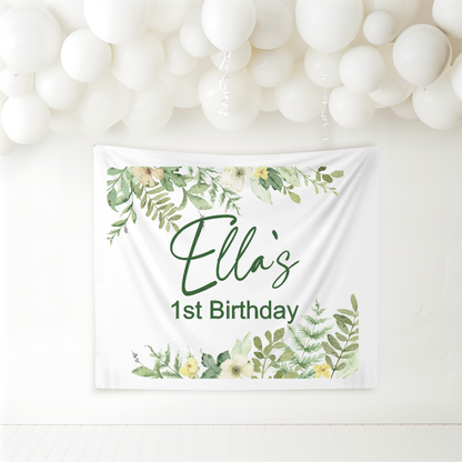 Birthday Banner - Foilage