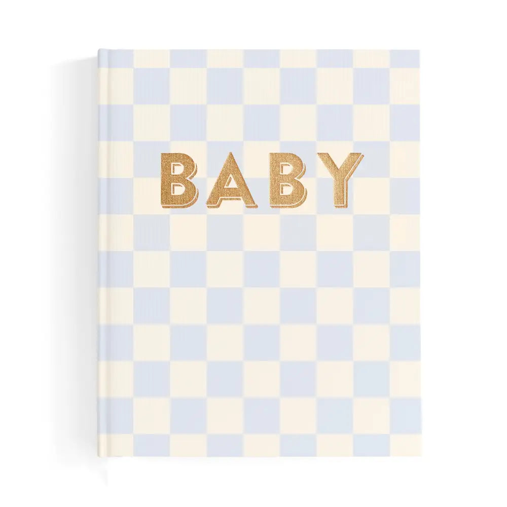 Fox & Fallow Baby Book Blue Check