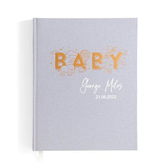 Fox & Fallow Baby Book Grey