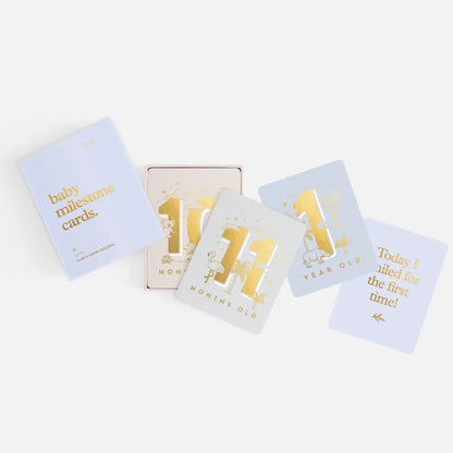 Fox & Fallow Baby Milestone Cards Blue - Timber Tinkers