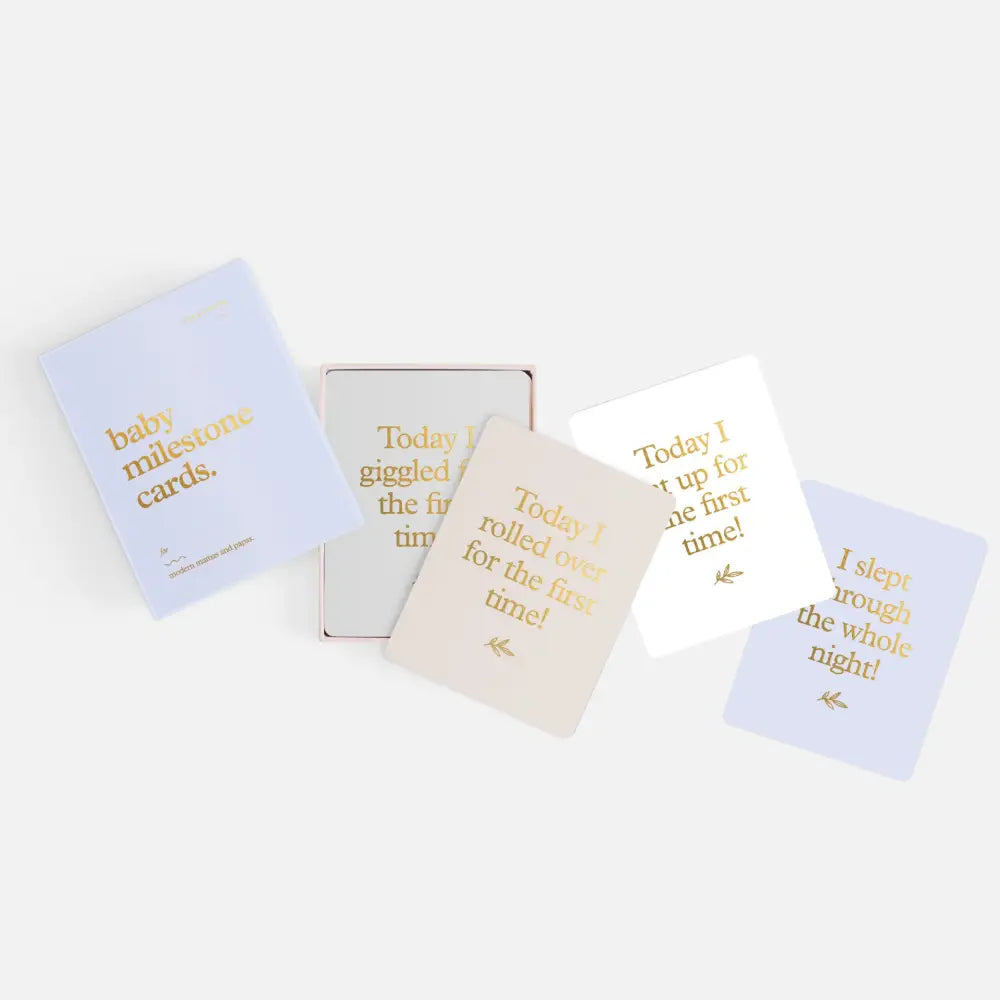 Fox & Fallow Baby Milestone Cards Blue - Timber Tinkers