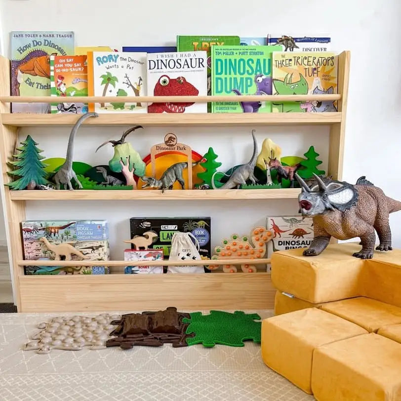 Front Facing Bookshelf with 3 Tier - SolidWood - Timber Tinkers