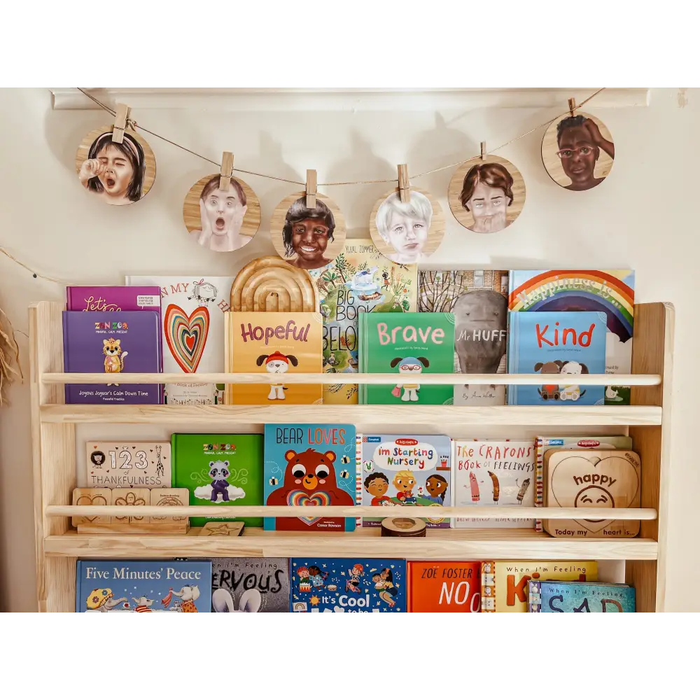 Front Facing Bookshelf with 3 Tier - SolidWood - Timber Tinkers