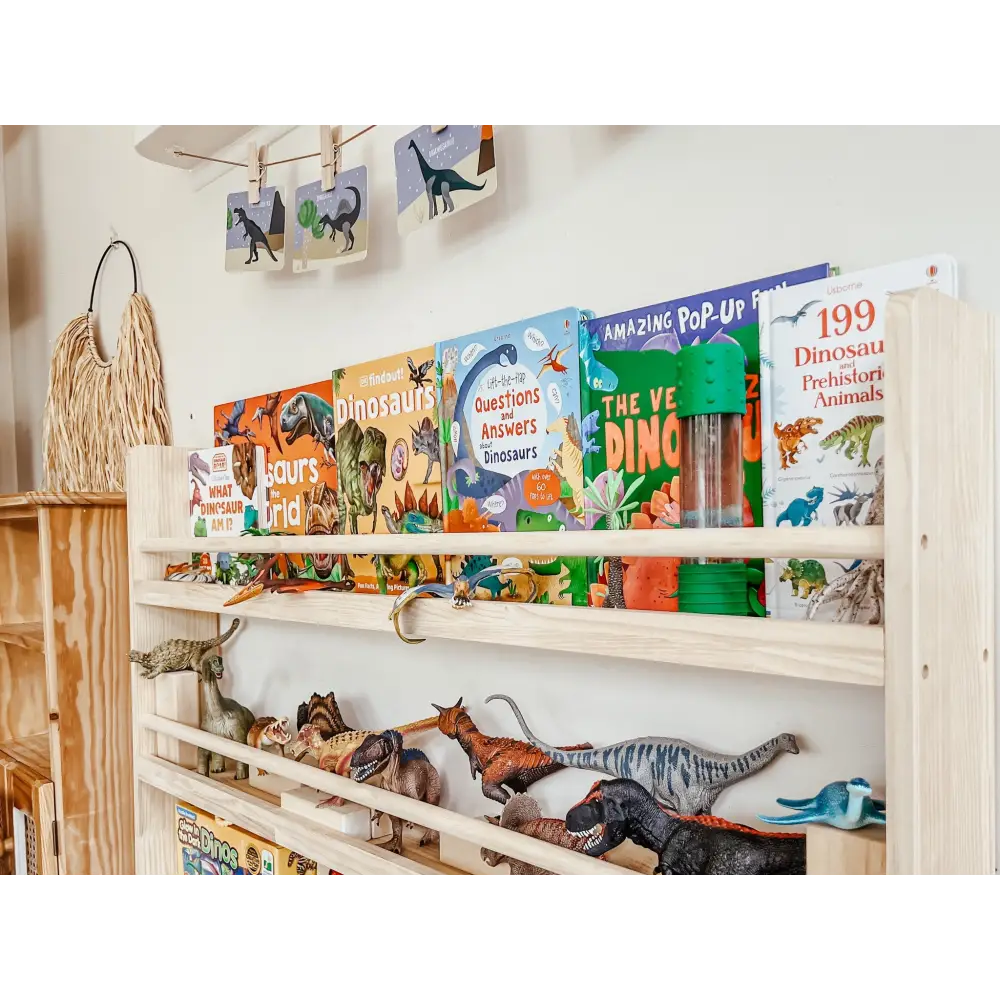 Front Facing Bookshelf with 3 Tier - SolidWood - Timber Tinkers