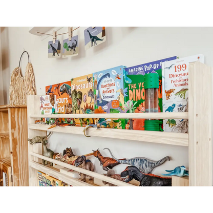 Front Facing Bookshelf with 3 Tier - SolidWood - Timber Tinkers