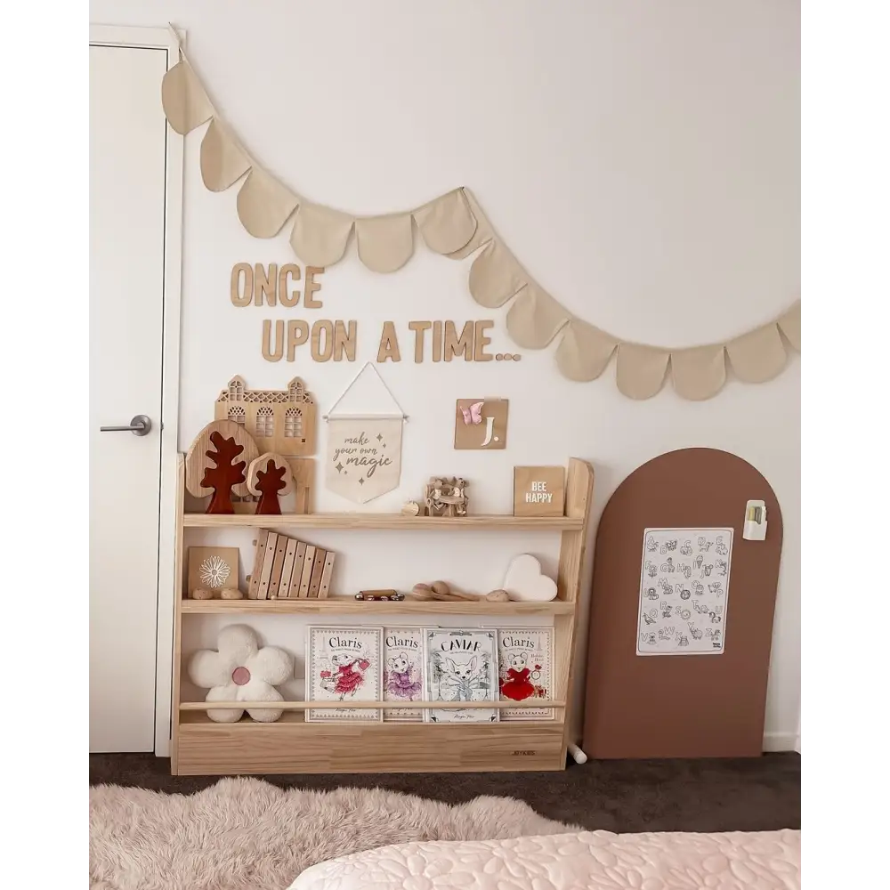 Front Facing Bookshelf with 3 Tier - SolidWood - Timber Tinkers