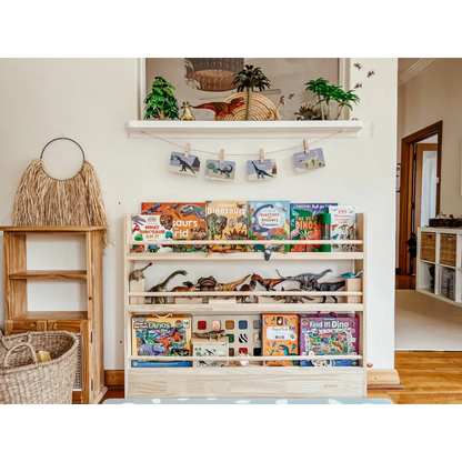 Front Facing Bookshelf with 3 Tier - SolidWood - Timber Tinkers