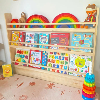 Front Facing Bookshelf with 3 Tier - SolidWood - Timber Tinkers