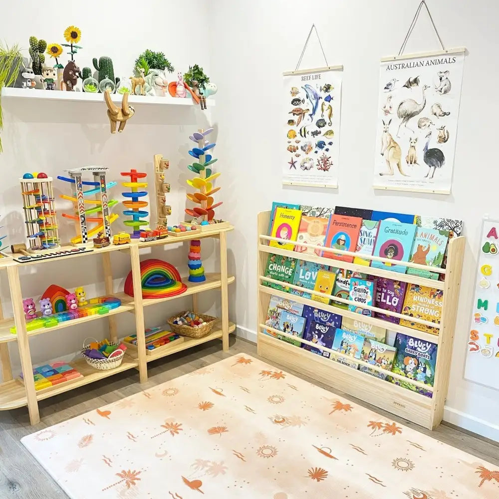 Front Facing Bookshelf with 3 Tier - SolidWood - Timber Tinkers