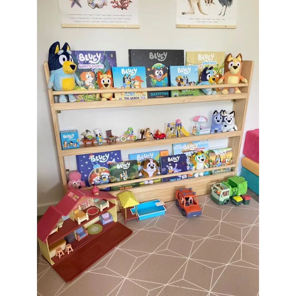 Front Facing Bookshelf with 3 Tier - SolidWood - Timber Tinkers