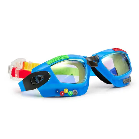 Gamer Console Blue Swim Goggles