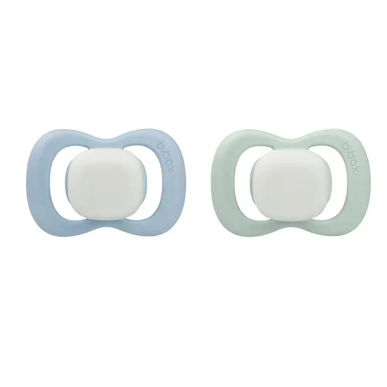 glow pacifier twin pack - blush + latte - Timber Tinkers