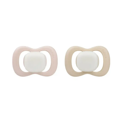 glow pacifier twin pack - blush + latte - Timber Tinkers