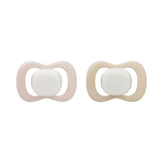 glow pacifier twin pack - blush + latte - Timber Tinkers