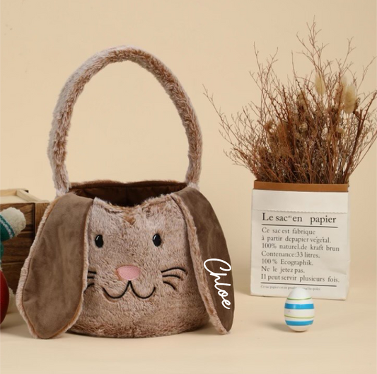 Easter Bunny Basket - Brown