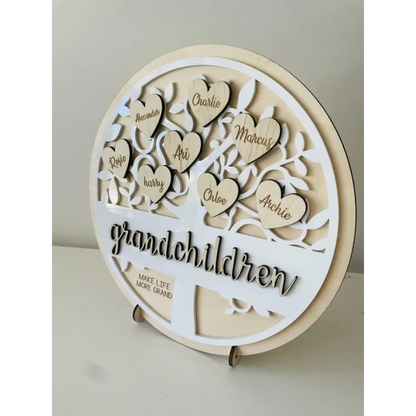 Grandparents Tree of Life Sign - Timber Tinkers