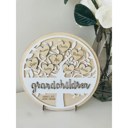 Grandparents Tree of Life Sign - Timber Tinkers