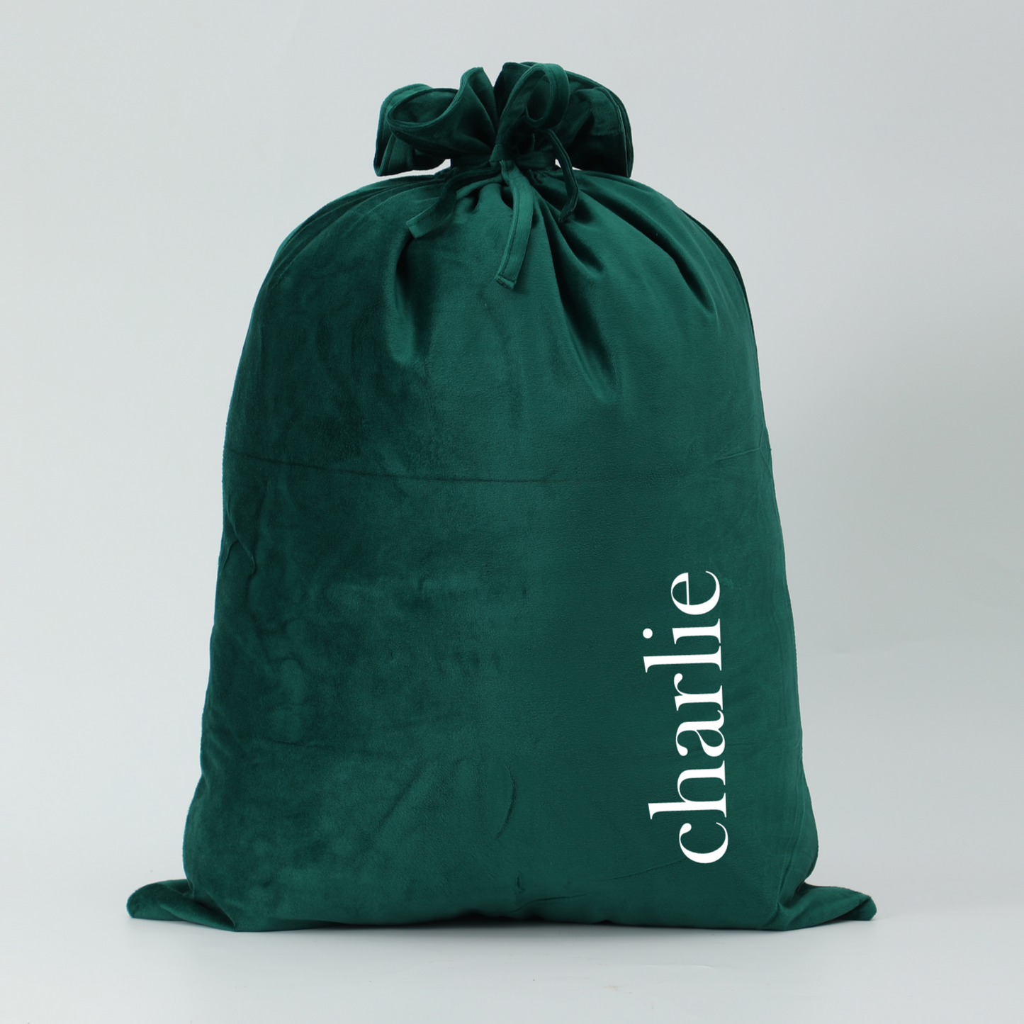 Signature Monogram Velvet Santa Sack - Mulitiple Colours