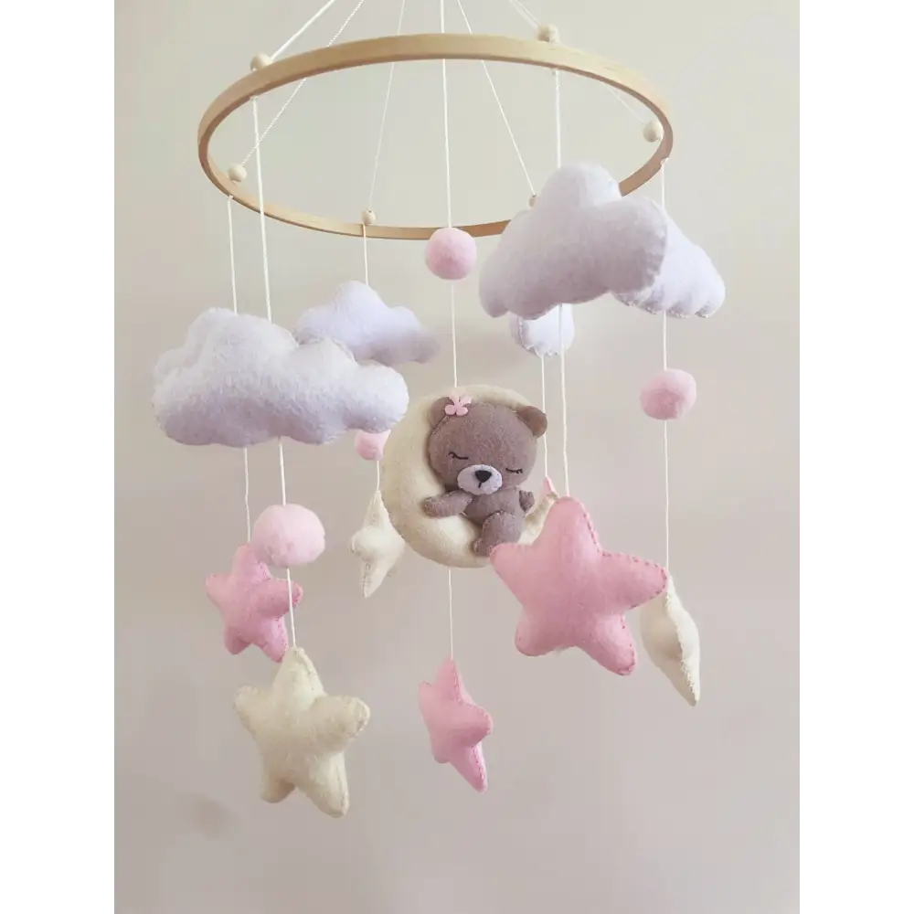 Grey Teddy Nursery Mobile