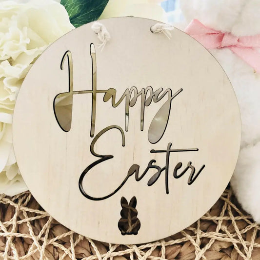 Happy Easter Scandi Sign - Timber Tinkers