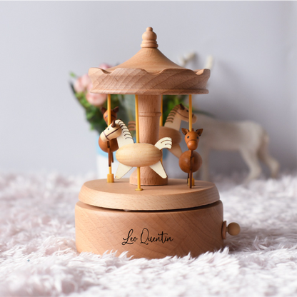 Horse Carousel Music Box