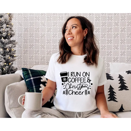 I run on coffee & Christmas Cheer T-Shirt