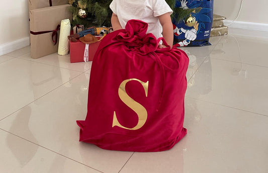 Monogram Velvet Santa Sack