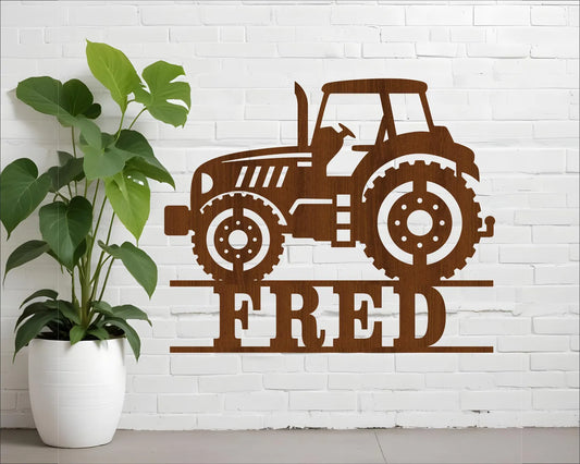 Tractor Name Sign