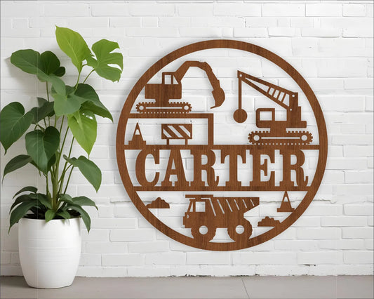 Construction Name Sign