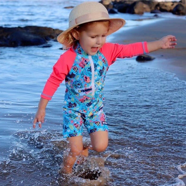 All-in-one Snap Sunsuit | Bush Wonderland