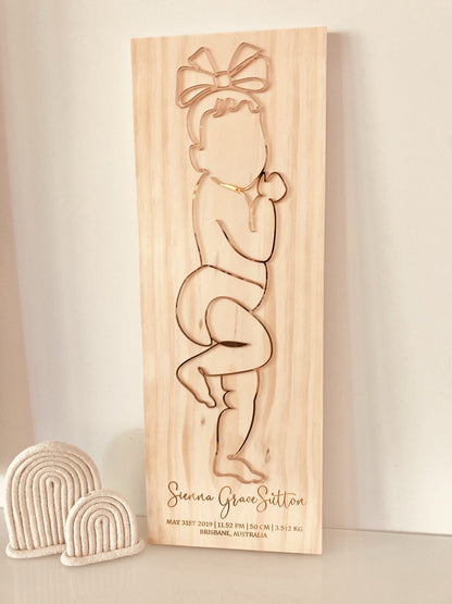 Personalised Birth Plaque