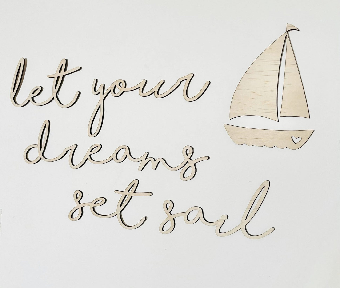 let your dreams set sail plaque