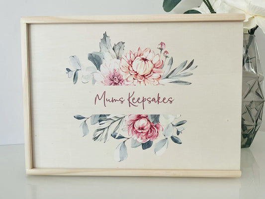 Keepsake Boxes - Pink Floral  - PRE ORDER SHIPS NOV 2024