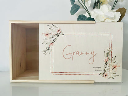 Keepsake Box - Floral Letter