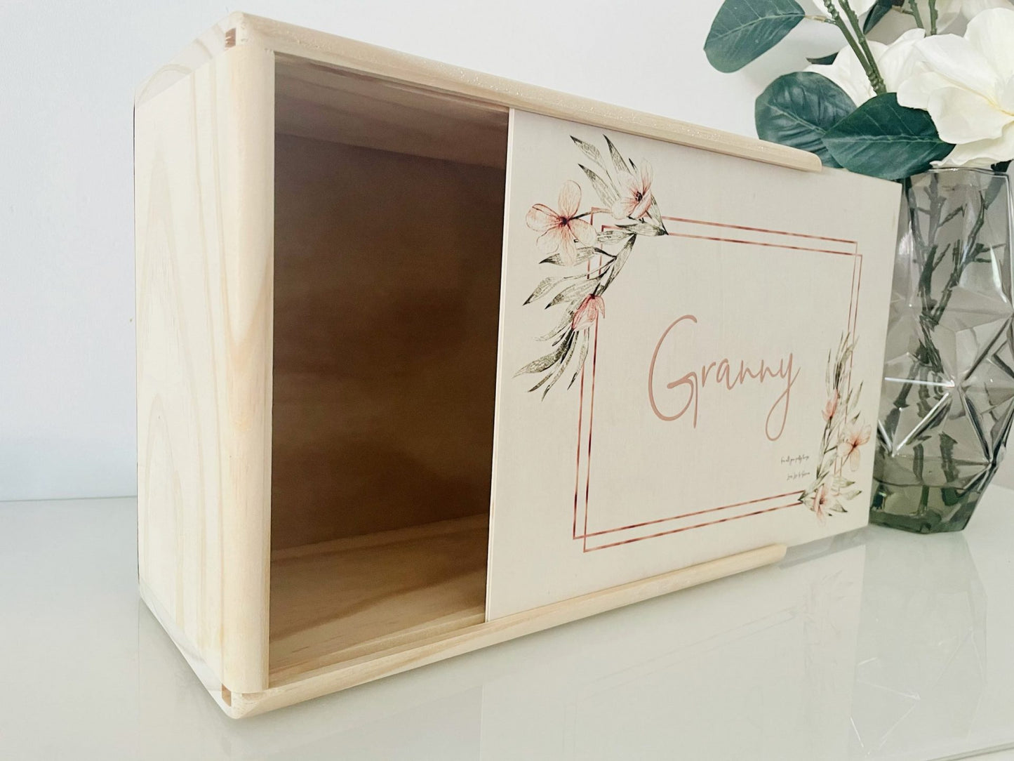 Keepsake Box - Floral Letter