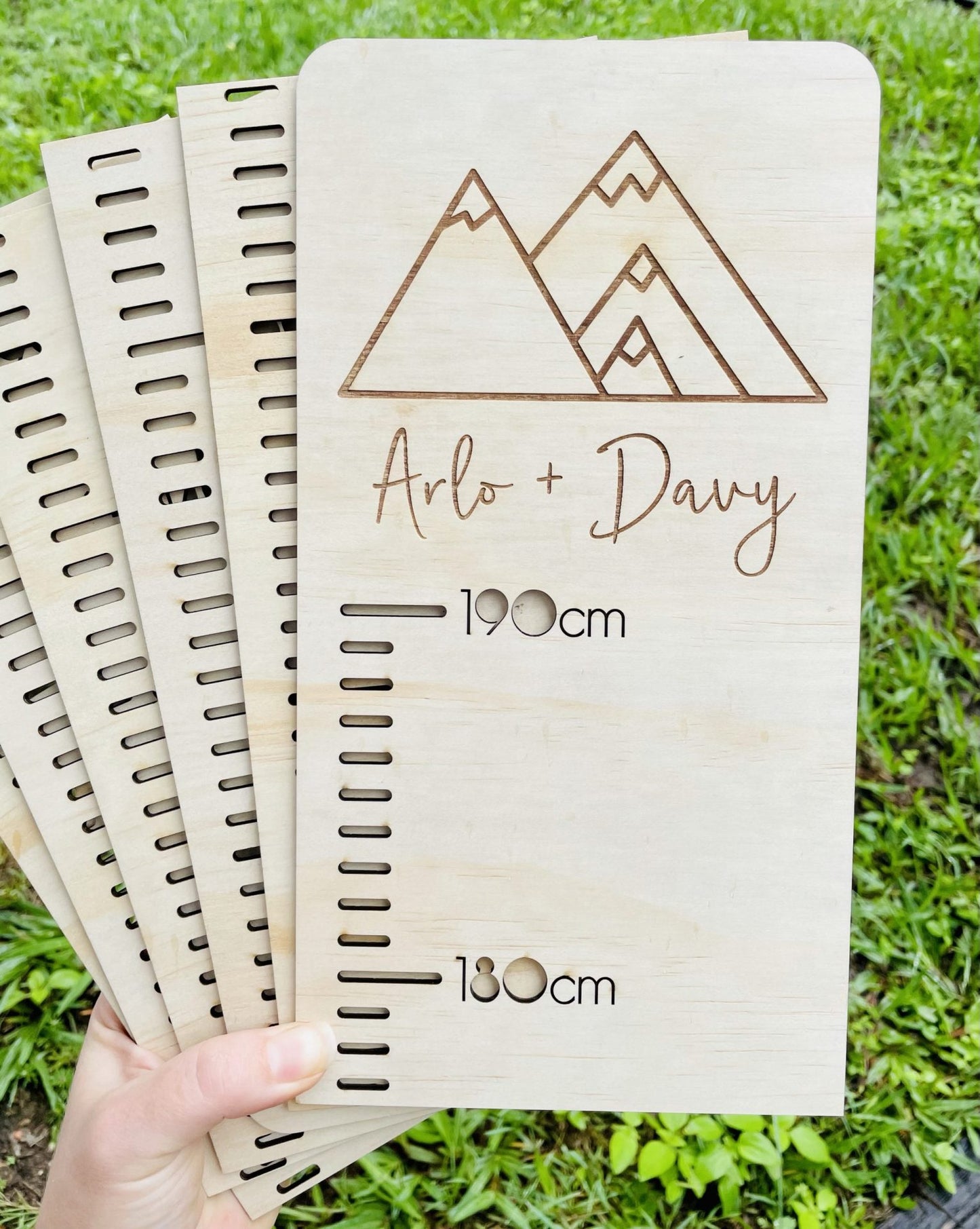 Personalised Growth Chart - Mountains