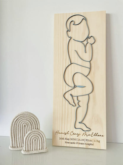 Personalised Birth Plaque