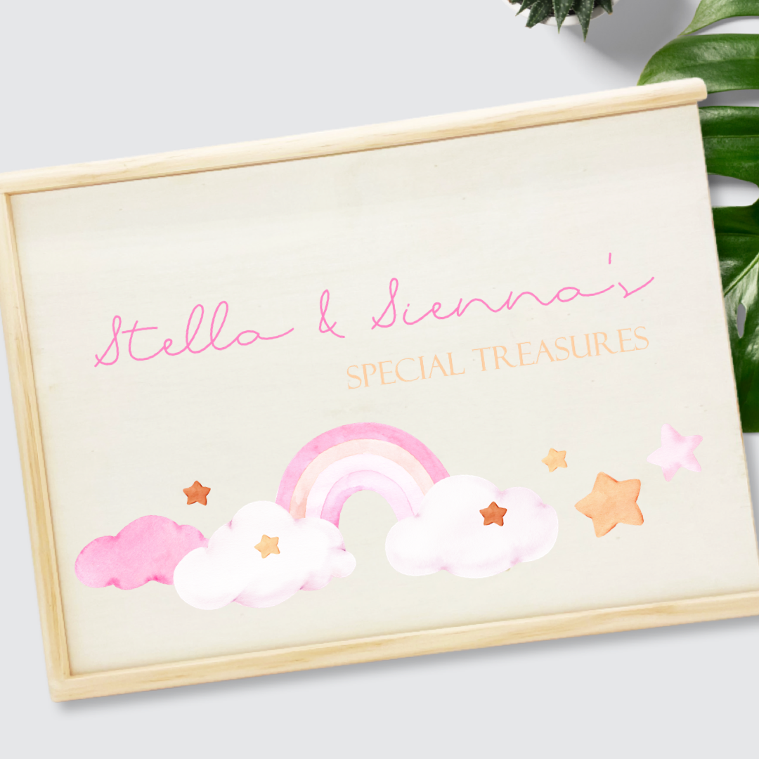 Keepsake Box - Pink Rainbow