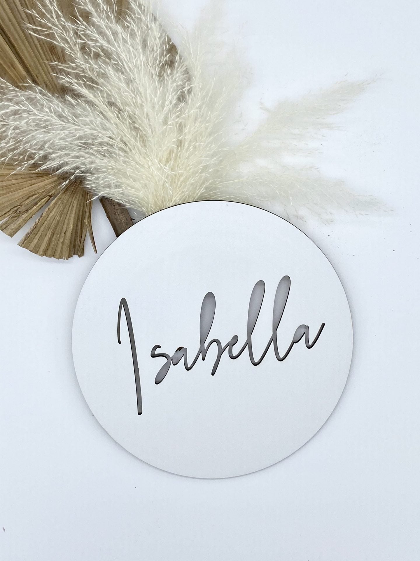 Scandi Round Name Sign - Timber Tinkers