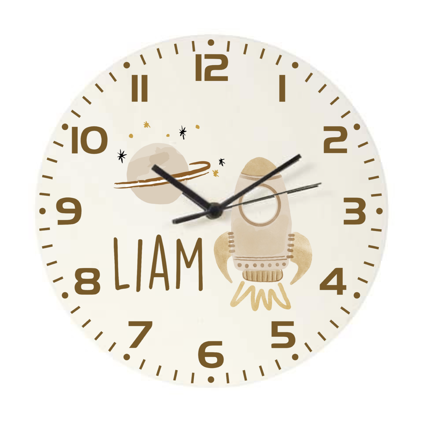 Personalised Clock - Space