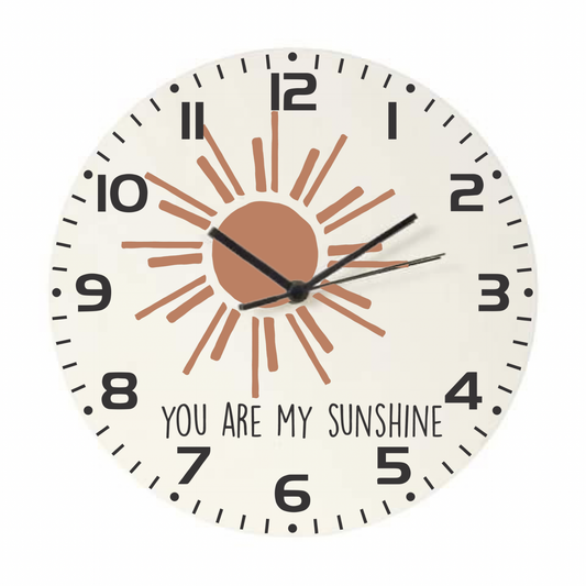 Personalised Clock - Sun