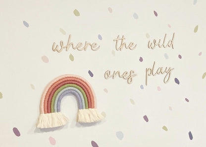 where the wild ones play wall plaque