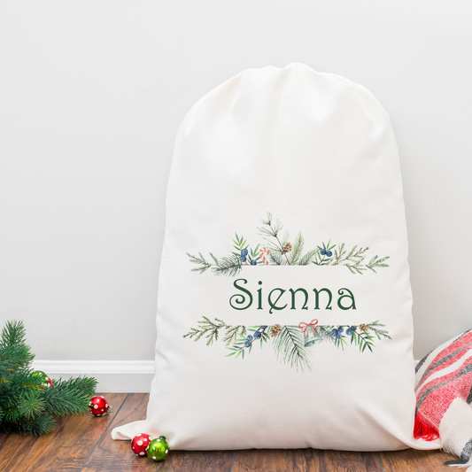 Santa Sack - Christmas Floral