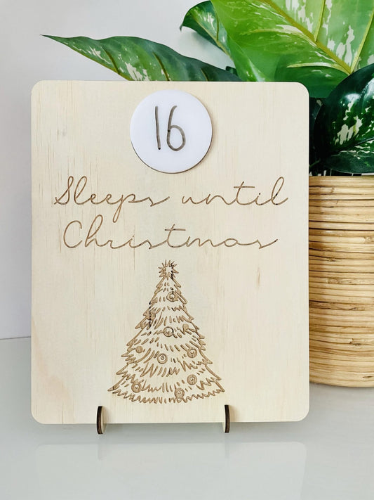 Vintage Christmas Tree Countdown