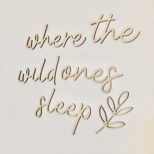 where the wild ones sleep wall script