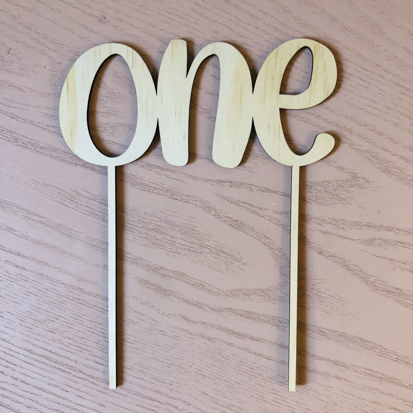 One Cake Topper