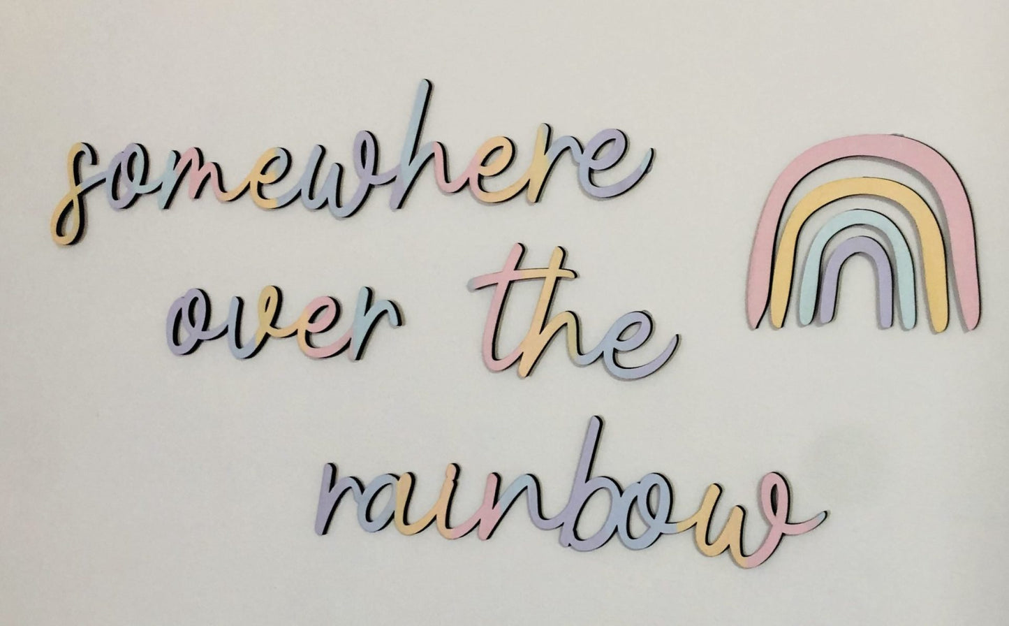 somewhere over the rainbow wall script