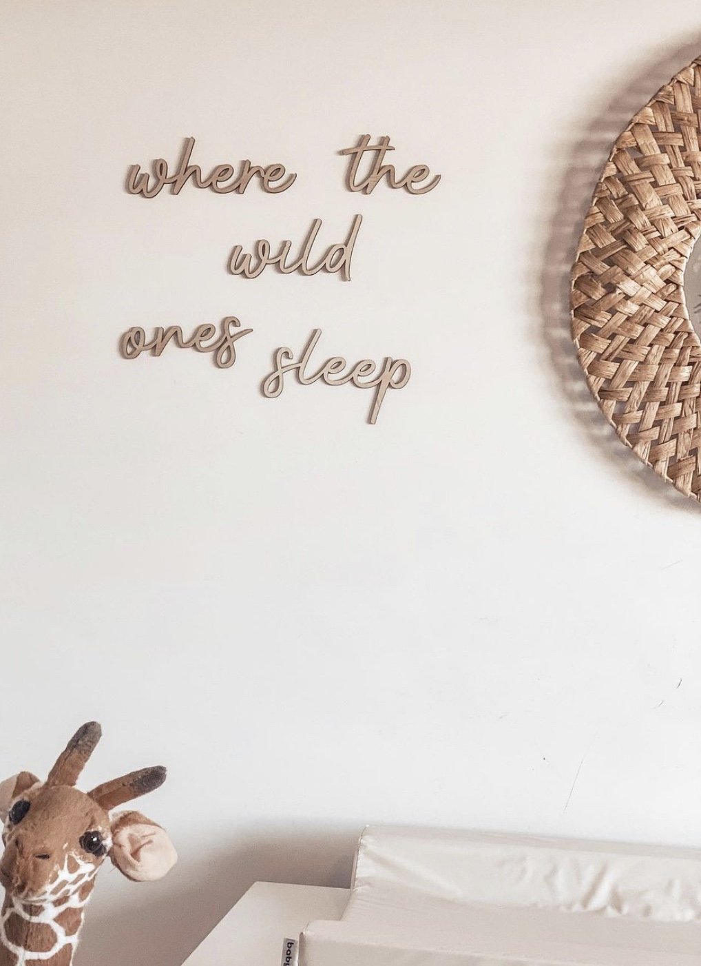 where the wild ones sleep wall plaque